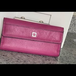 RFID protected leather wallet